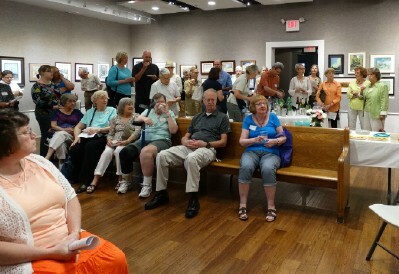 The crowd eagerly awaits the Awards Ceremony.